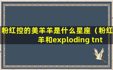 粉红控的美羊羊是什么星座（粉红羊和exploding tnt）